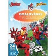 Omalovnky A4 se samolepkami Marvel