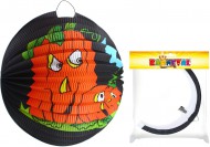 Lampion koule 25cm tmav s dn Halloween - zvtit obrzek