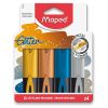Zv�raz�ova� Maped Fluo Peps Glitter Metal sada 4 barev