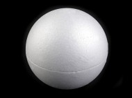 Polystyrenov koule dvoudln dut 14,5 cm